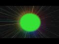 Colorful Light Ray With Green Screen Frame