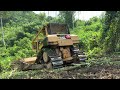Crazy idea! CAT D6R XL Bulldozer Breaks Through Winding Mountain Road
