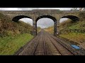 Wigan to Lancaster. A view from a train driving cab