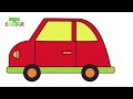 Learn to draw a car. Drawings for kids.