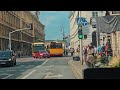 [4K] Exploring Warsaw by bus. A ride in public transport bus in Warsaw city center. WARSZAWA busem