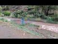 July 21, 2024; La Luz, NM arroyo flood.