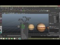 how to texture a solar system in maya ?