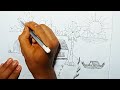 how to drawing easy sceneri / sceneri drawing video. drawing tutorial 🥰