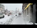 4K QUEBEC CITY WINTER SNOWSTORM/BEAUTIFUL WALKING TOUR IN A BLIZZARD/GETTING LOST #snow #beautiful