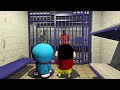 GTA 5 : Shinchan😂 & Doraemon Arrested By Police😱 Full Fun #bommalu #gta5telugu #gta5 #it'srampage