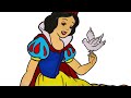 Coloring Snow White Princess Coloring Pages | Draw and Colors | Ohuhu Markers