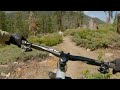 Mountain biking Christmas Valley Trail in South Lake Tahoe, Ca