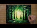 How to Paint a Forest / Easy Acrylic Painting Technique #488