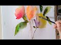 Abstract watercolor floral/Relax with watercolor