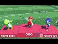 Evolution of Mario in Mario & Sonic Series (2007-2022)