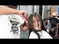 LITTLE GIRL WITH AMAZING LOTS OF HAIR! 😮😮 ASMR  / LONG TO SHORT HAIRCUT