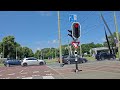 Driving in The Netherlands. From City Center to Seaside: The Hague to Scheveningen Beach