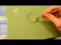 How to paint a water drop in Acrylics.