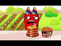 1000 Mystery Buttons Challenge | Alphabet Lore Mukbang Healthy Food Vs Junk Food | Cartoon Animation