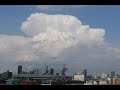 Puffy clouds skyline timelapse 4k