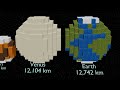 Minecraft Solar System Size Comparison!