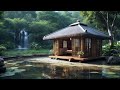 ASMR - Peaceful Cabin Escape: Calming Nature and Waterfall