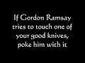 how not to sharpen a knife (featuring Gordon Ramsay)