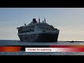 Queen Mary 2 departs Adelaide South Australia