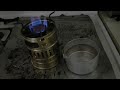 SVEA 123R Pocket Camp Stove Running.