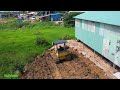 Start open new project!!​ Dozer operator D20 & Truck 5T Soil Filling up add land behind warehouse