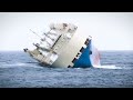Proses Penyelamatan Bangkai Kapal Yang Membawa 3000 Mobil Mewah