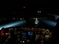 Descent from day to night landing at KSWF C414A
