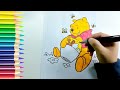 Gambar winnie the pooh, Mewarnai untuk anak dan balita | asiknya mewarnai