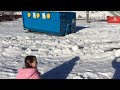 Sliding on snow at Arthur's Pass