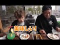 ばぁば👵とモモちゃん🐶とお散歩デートinみなとみらい盛り盛りパンケーキ爆食い🥞🥞🥞 【Eggs 'n Things】  #飯テロ #モッパン #familyvlog #エッグスンシングス