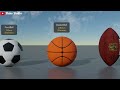 Balls Size Comparison in 3D II Shine Studio