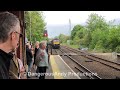 Flying Scotsman passing through Mortimer Railway Station Sunday 6th June 2021