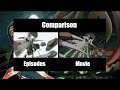 Minato VS Obito and Kyuubi - Naruto Shippuden (Episodes VS Movie 6) Comparison Side by Side