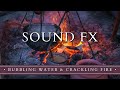 SOUND FX - Boiling Water From a Cauldron Over a Crackling Fire