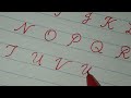 How to write Capital English cursive writing A to Z | Cursive writing | Capital letters A to Z