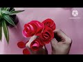 How to make paper flowers ||Roses||🌸 #paperflowers #papercraft #origami.🌸.