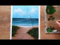 Acrylic Painting/ How To Paint Seascape/ Tutorial Painting for beginners