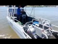 Twin 60hp marlin broadbill powercat final test.