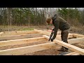 ONE Year a Man Builds the Log Cabin of his Dreams Alone in the Forest, Start to Finish