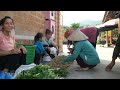 Harvesting peanuts to sell at the market with my daughter - farm life | Tương Thị Mai