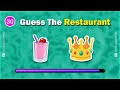 Guess the Fast Food Restaurant by Emoji? 🍔🍕| Fast Food Emoji Quiz