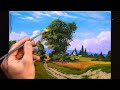 Аcrylic Landscape Painting - Summer Day / Satisfying Art / Easy Drawing For Beginners / Акрил