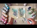 A few minutes of fun - mopping up with my PaperArtsy botanical tissue paper!