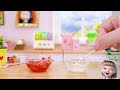 🌈 Rainbow Fruit Jelly Heart Decoration 🍊 Fresh Miniature Dessert Recipes Tutorial by Tiny Cookery ❤️