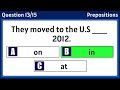 English Prepositions Quiz: Can You Score 15/15? #challenge 1