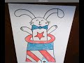 Drawing and Coloring a Cute Patriotic Bunny: Fun DIY Tutorial
