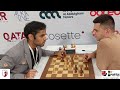 A joke that only chess players can understand! Arjun Erigaisi vs Rudik Makarian | Qatar Masters 2023