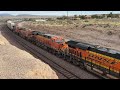 Awesome Train Action on the Busy UP & BNSF Mainlines of the Southwest!