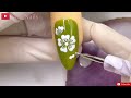 Easy Flower Nails Art For Beginner 💖Vẽ Hoa Năm Cánh 💅New Nails Design 💝 New Nails